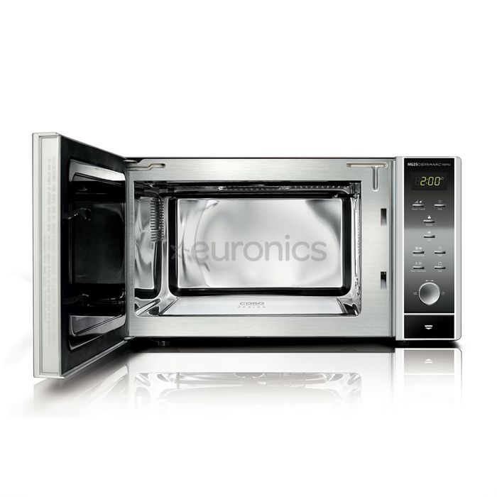 Керамична Микровълнова фурна Caso MG 25 Ceramic menu 2 в 1, 25 л, черна - с грил