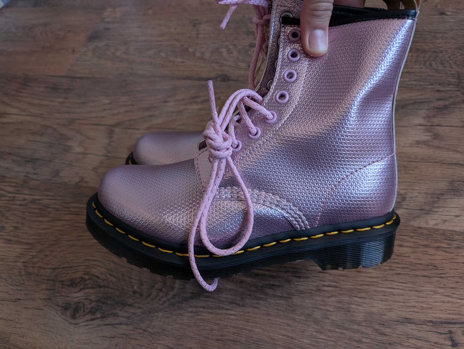 Кубинки Dr. Martens 1460 Pink Lavender VEGAN boots