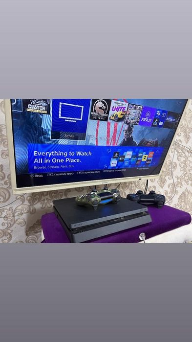PlayStation 4 Slim 1 tb, +Теливизор