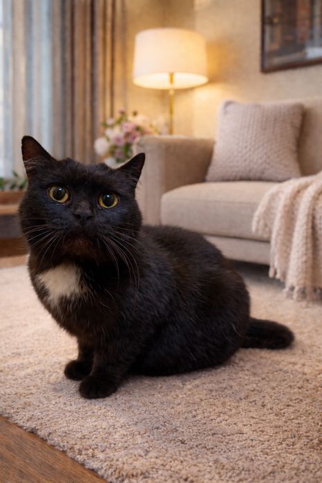 Отдам кошку ЧЕРНЫШУ в добрые руки. Стерилизована