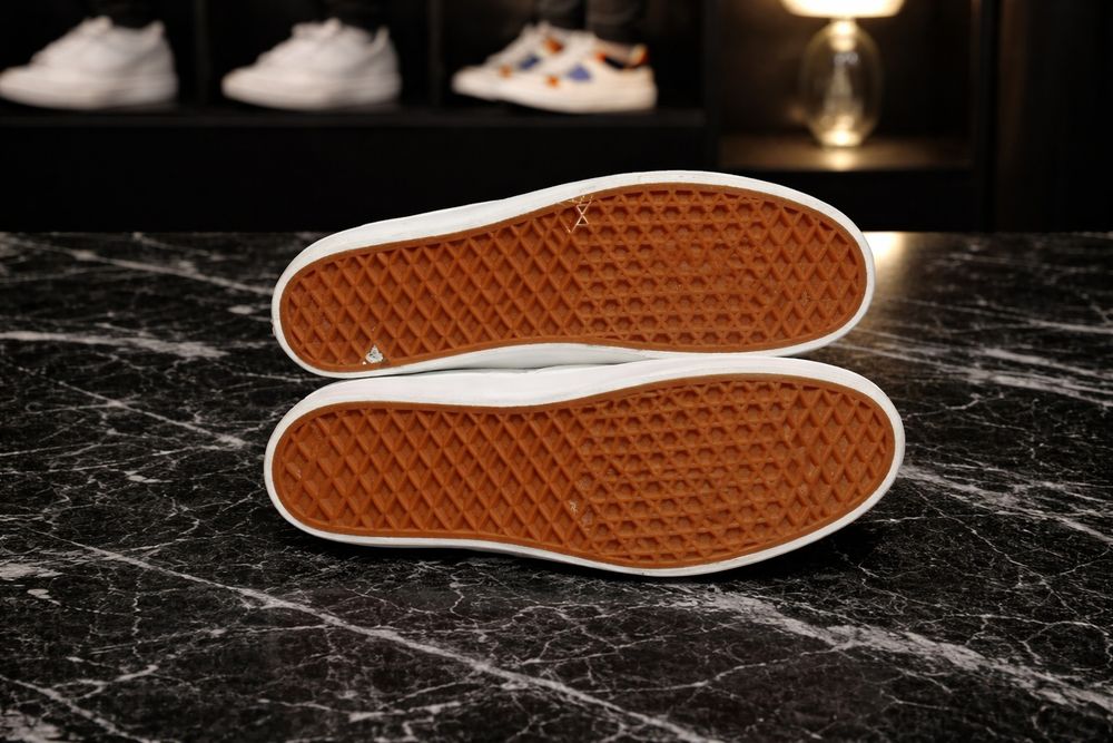 Vans White Leather N 38 Slip On Limited