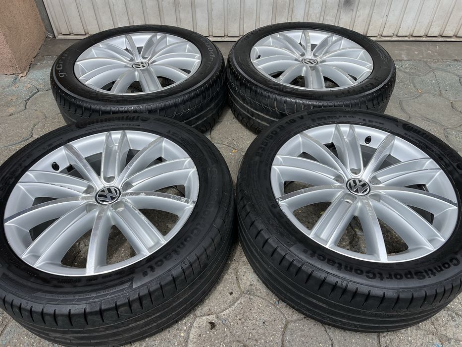Jante aliaj 5x112mm, anvelope vara 235/50 R18, VW Tiguan, Audi Q3