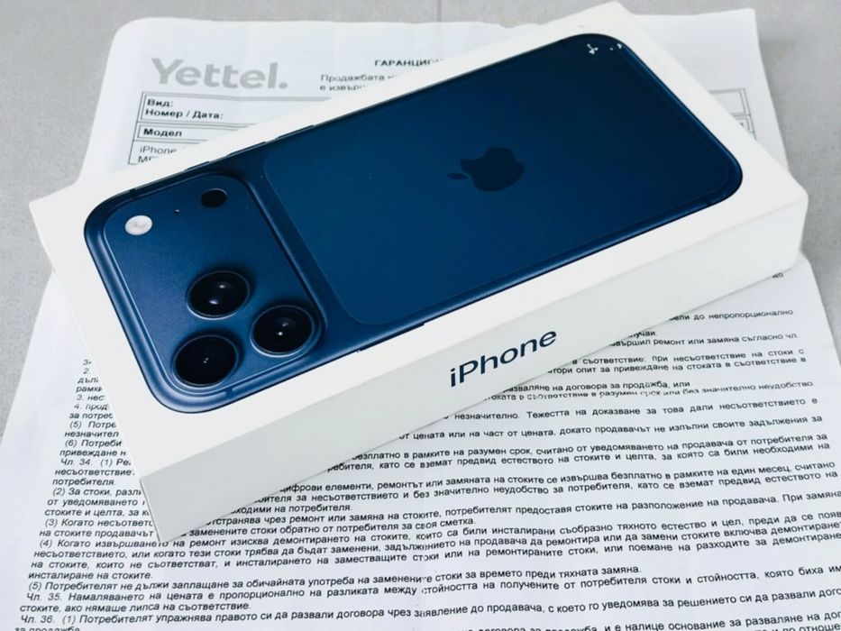 ЧИСТО НОВ! Apple iPhone 17 Pro Max 256GB Deep Blue 3г. Гаранция!