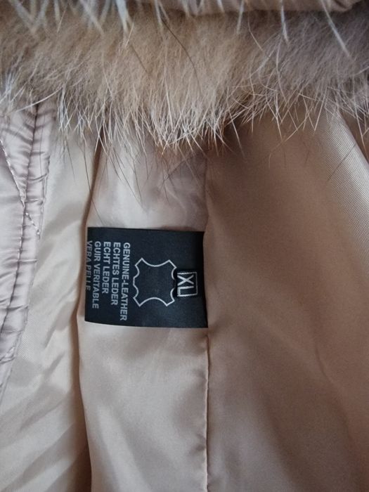 Палто от естествен косъм на лисица