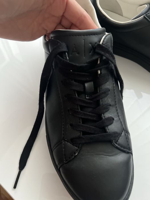 Сникърси A|X Armani Exchange 44 черни кожа