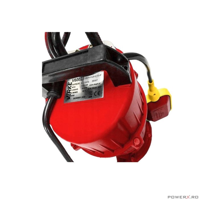 Pompa submersibila cu plutitor pentru apa 1", 0.55kw, debit 8 m3/h,