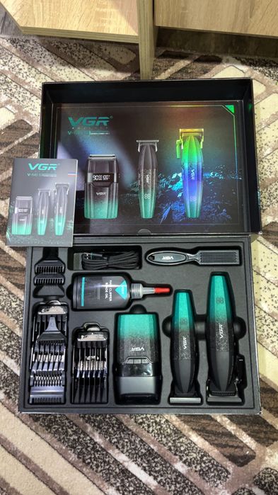 VGR V-640 S3 Професионален комплект за подстригване 3 в 1 - Нов, неотворен