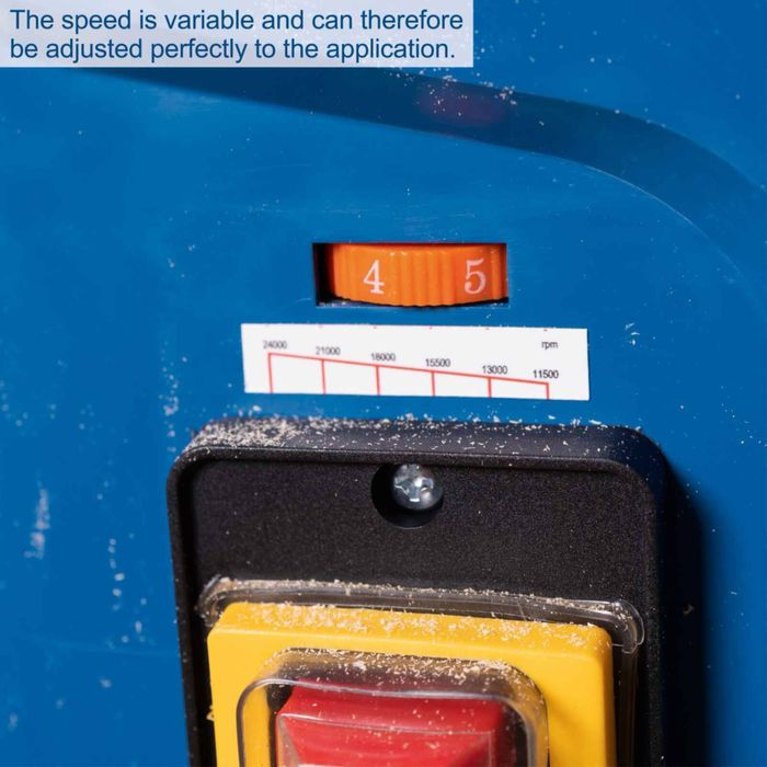 Настолна фреза Scheppach HF50-1500W,11500 – 24000 об./мин (в 6 стъпки)