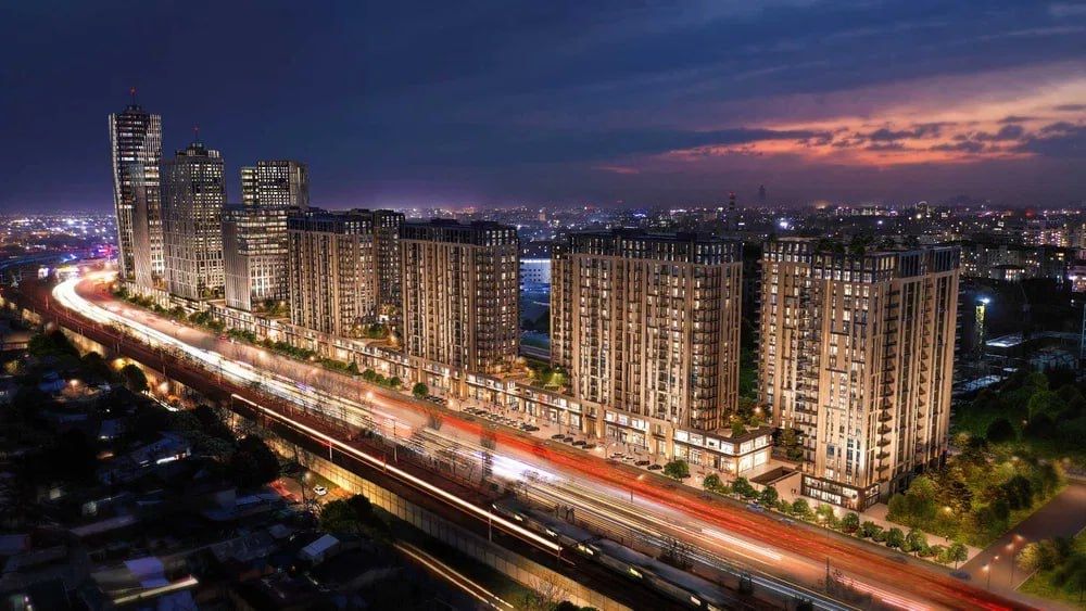 Студийная евродвушка в жк NewPort 50m2. Жил.площадь 45м2. Вид на Город