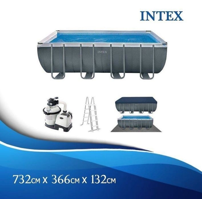 Каркасний бассен Intex 732x366x132