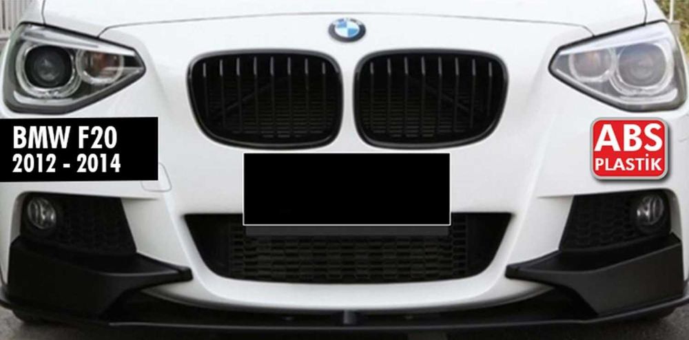 Преден лип спойлер за бмв ф20 м тех / bmw f20 lip spoiler m tech / добавка за предна броня със сплитери / нож
