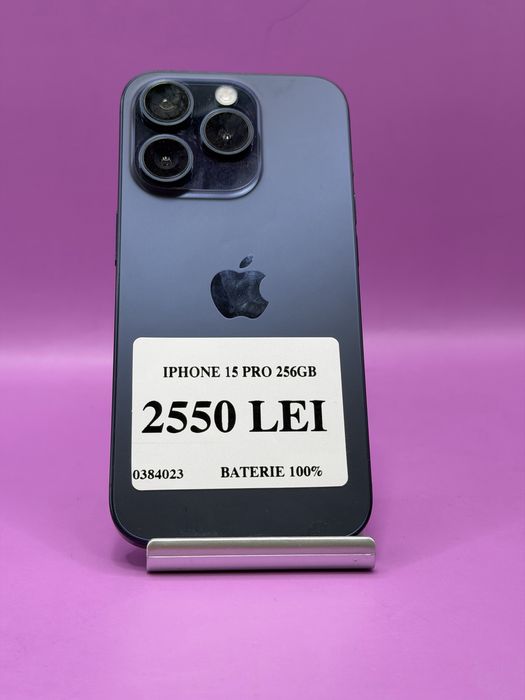 Iphone 15 pro 256gb•amanet matei crangasi•0384