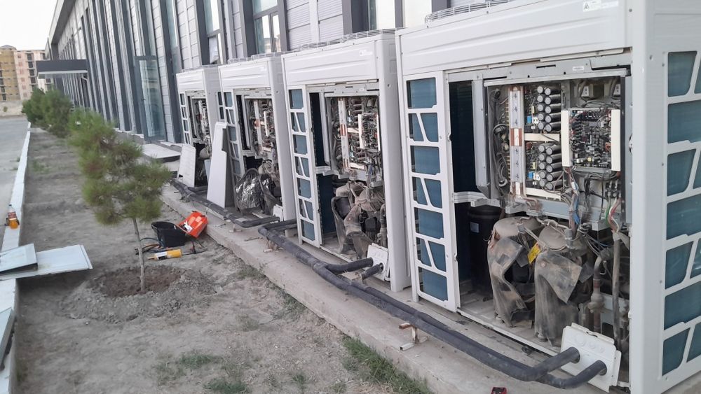 Ремонт vrf  чиллеров сервис  ташкент врф установка и монтаж  чиллер