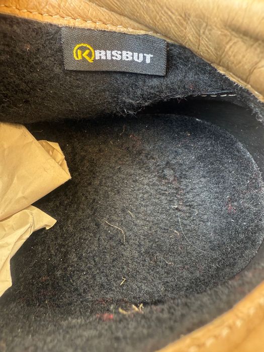 Черни кожени боти с топъл хастар 45 мъжки