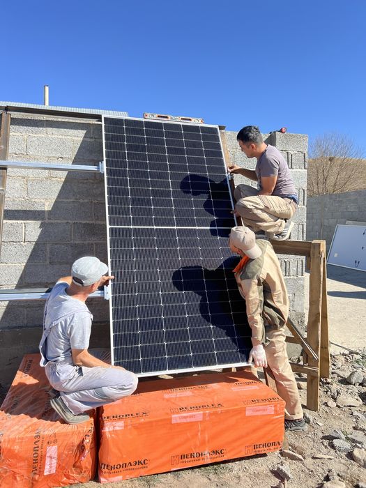 Установка солнечных батарей