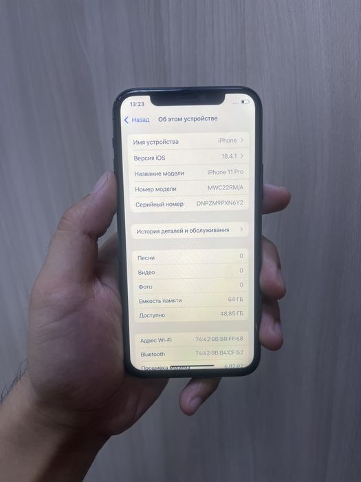 Айфон 11про 64гб 72%
