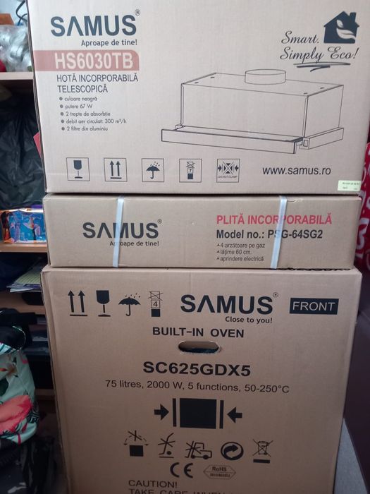 Set Aragaz Cuptor și Hota Samus Noi