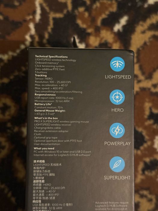 logitech x pro superlight 1 va 2SE