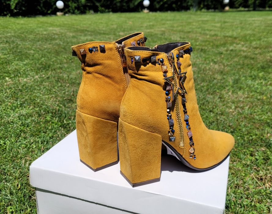 Botine, Alma en Pena, noi, piele naturală, marimea 37