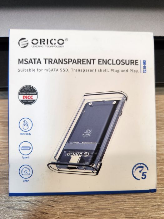 Rack ORICO Transparent 5Gbps mSATA SSD