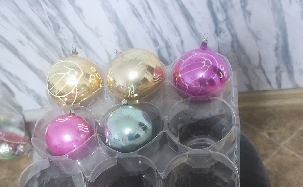 Елочные игрушки. Шары.советские