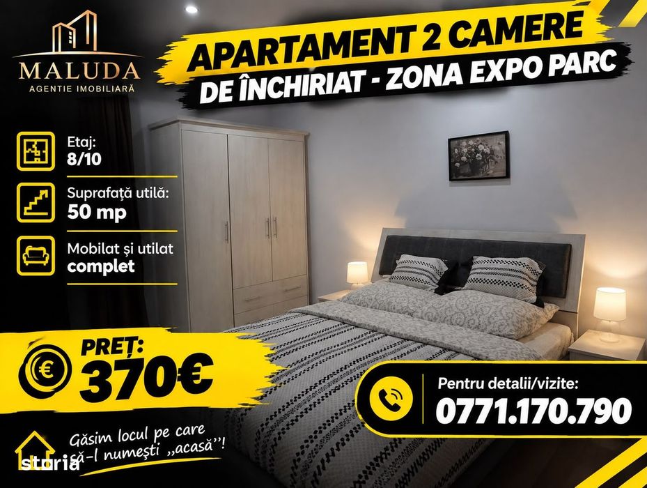 Apartament 2 camere de inchiriat zona Expo Parc! — fotografia 1