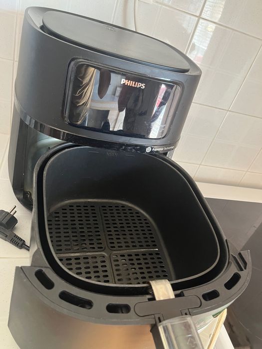 Уред за здравословно готвен с горещ въздух 14 в 1 PHILIPS Серия 5000 CONNECTED XL HD9280/90 14 в 1 6.20 L, ТАЙМЕР, ЧЕРЕН
