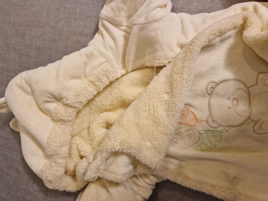 Salopeta îmblănita combinezon pentru copii 6-9  luni