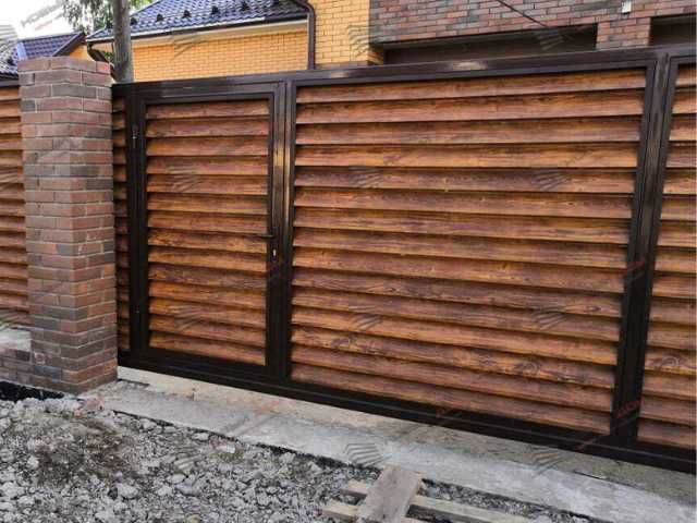Забор жалюзи из металла