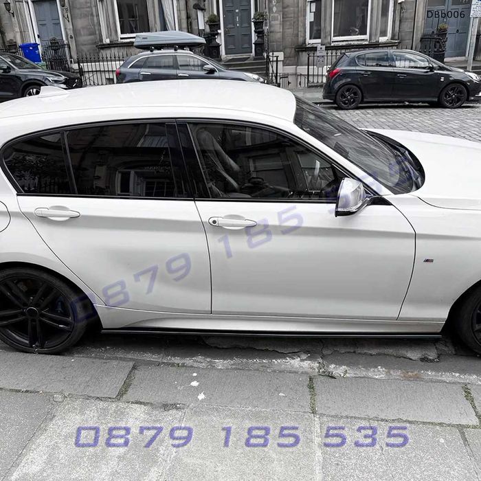 Добавки за прагове BMW 1 F20 F21 M Sport 2011–2019 черен гланц DBb006 бмв ф20 тунинг лайсни