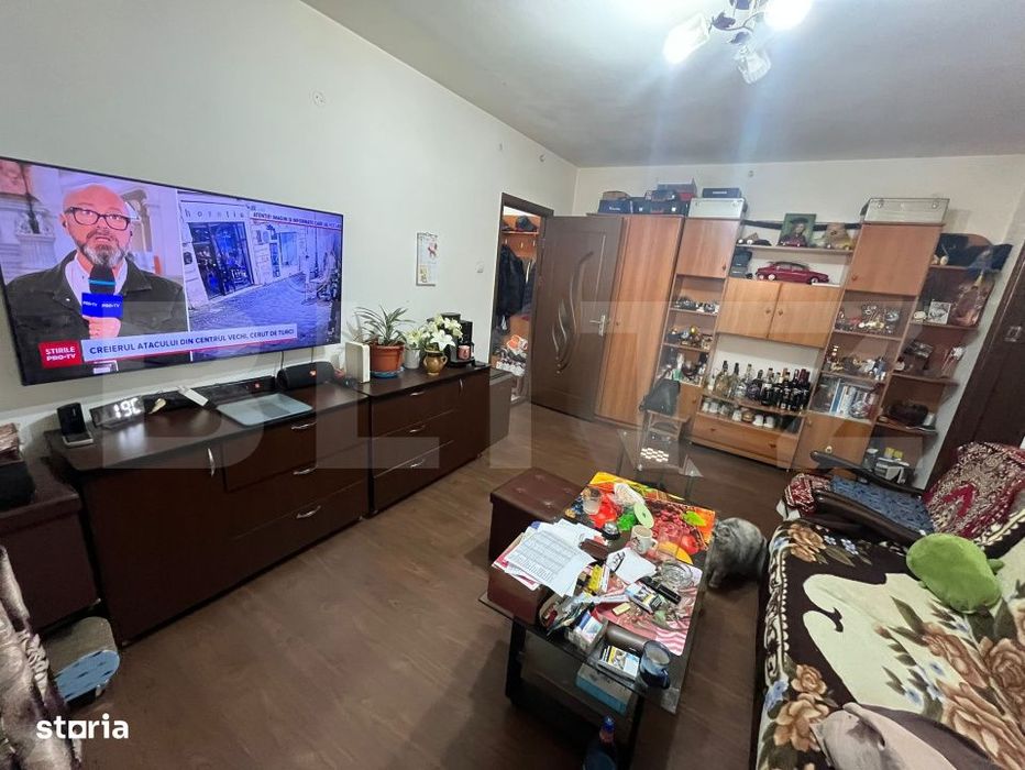Apartament 2 camere parter – centrala proprie, bloc de caramida izol