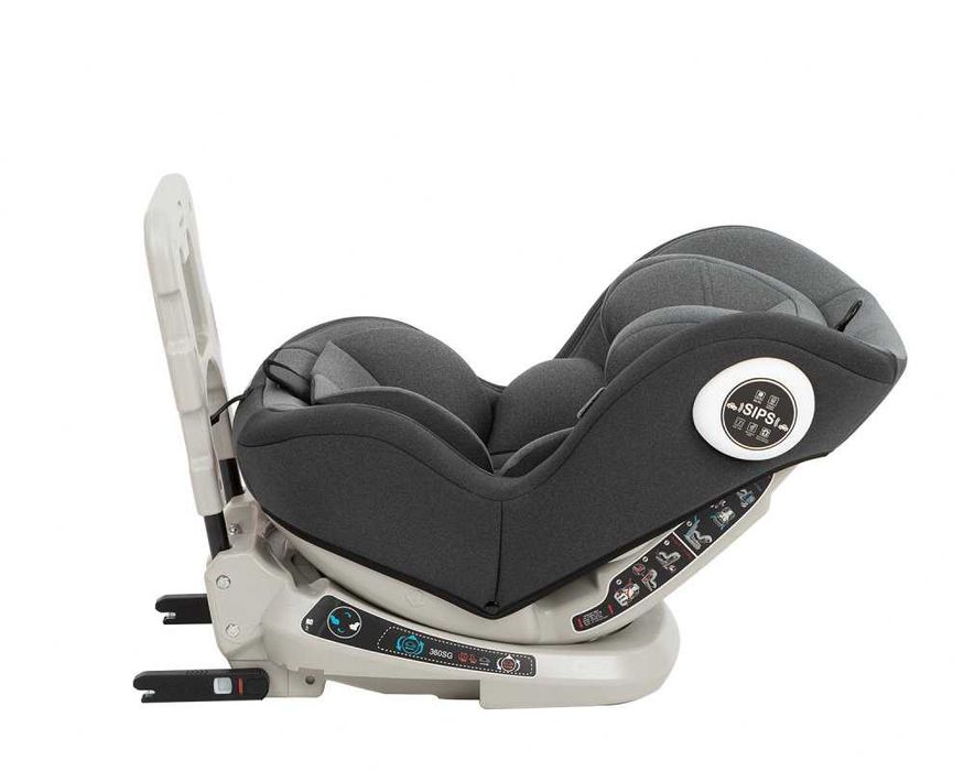 Scaun auto rotativ cu isofix Kikkaboo 0-25 kg Twister 0 - 7 ani LICHIDARE DE STOC ! OFERTA LIMITATA