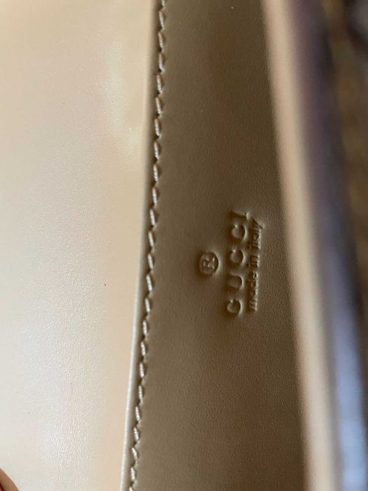 Оригинална Gucci Petite мини Чанта За Рамо Кожа Гучи Mini Горна Дръжка