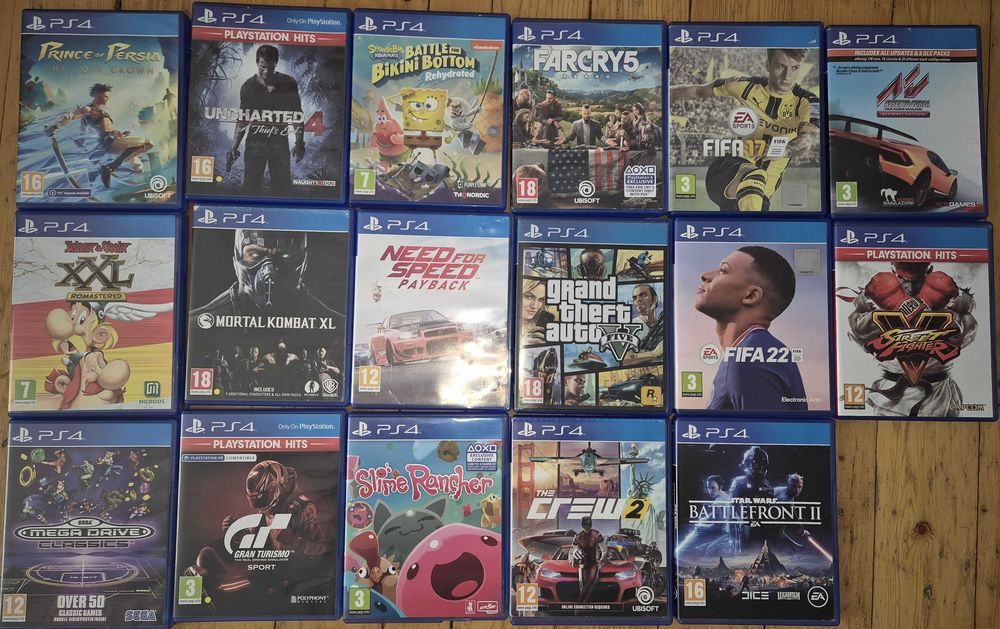 Продавам Sony PS4 + 17 игри