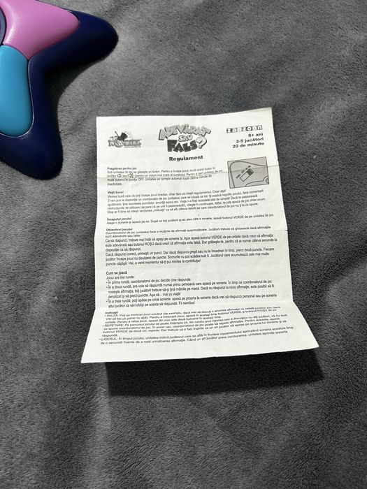 Joc adevarat sau fals