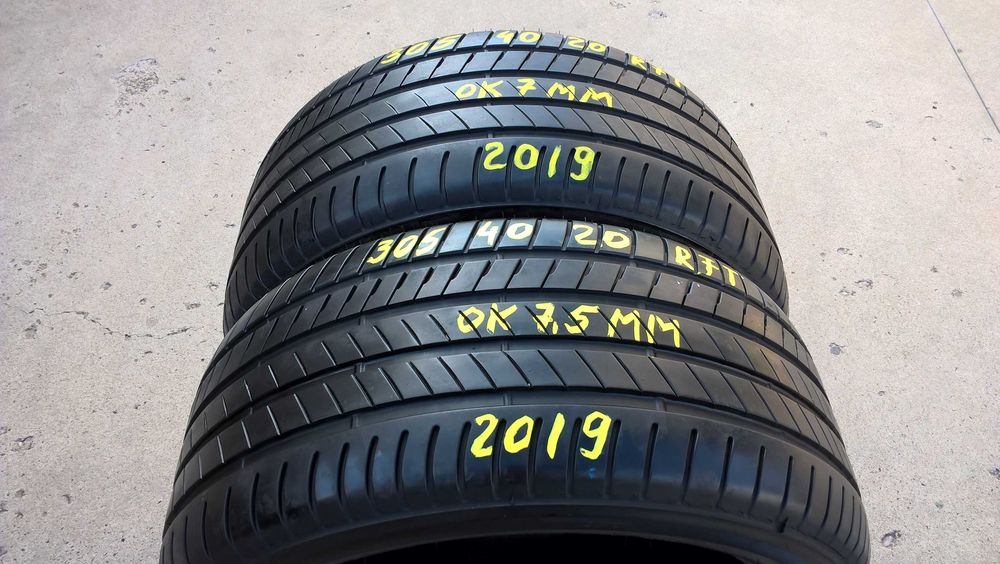 Doua anvelope vara 305 40 20 bridgestone alenza 001 run flat 7,5 mm