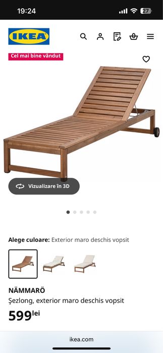 Sezlon ikea , este nou , nefolosit