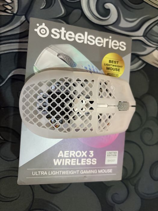 Гейминг мишка SteelSeries Aerox 3 Wireless Ghost Limited Edition
