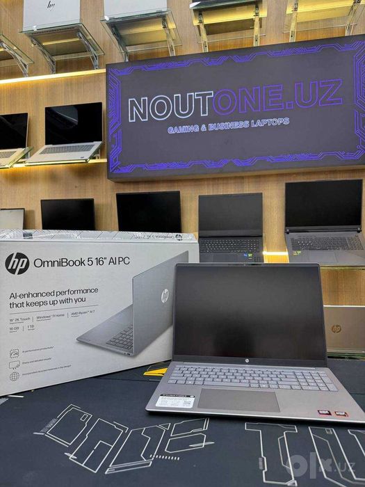 Noutbuk Hp Omnibook 5 Ryzen AI 7 445 APU 16/1TB 16.0  FHD IPS 2K