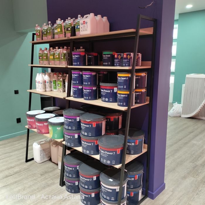 Изготовление стеллажей в стиле лофт