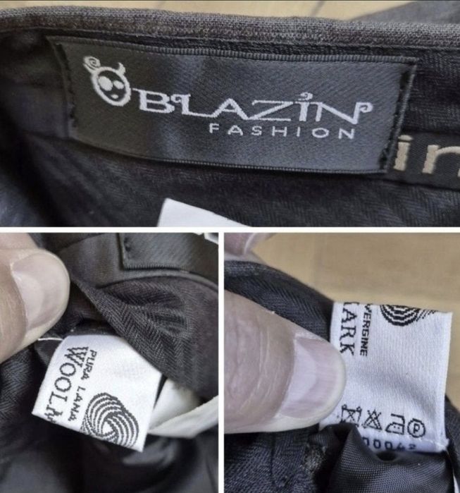 Pantalonii costum Blazin Fashion, Barbati, Lână Super 100' S - M