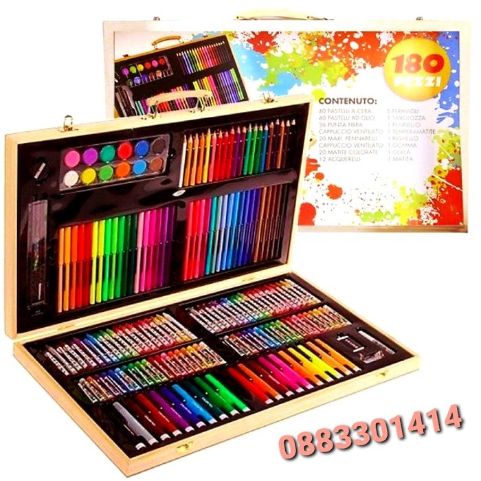 Детски куфар за рисуване 180 части