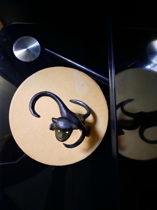 Статуэтка обезьянка СССР бронза-литье. Винтаж