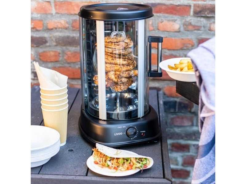 Вертикален Грил за Кебап / Печено Пиле / Шишчета Livoo 323DOM, 1500W