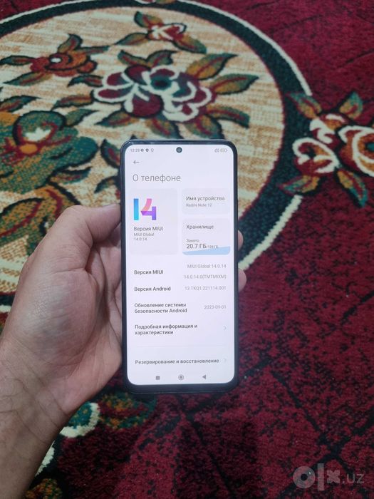 Redmi Note 12 Pro 128GB/6GB ideal Sotiladi