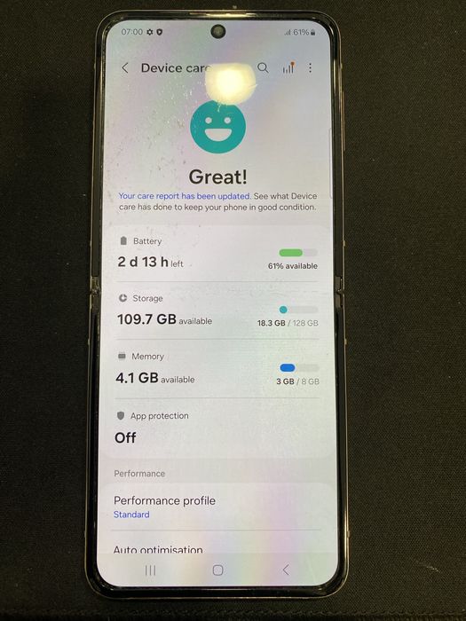 Samsung Z Flip 4 5 G 128 gb Id-ztq976