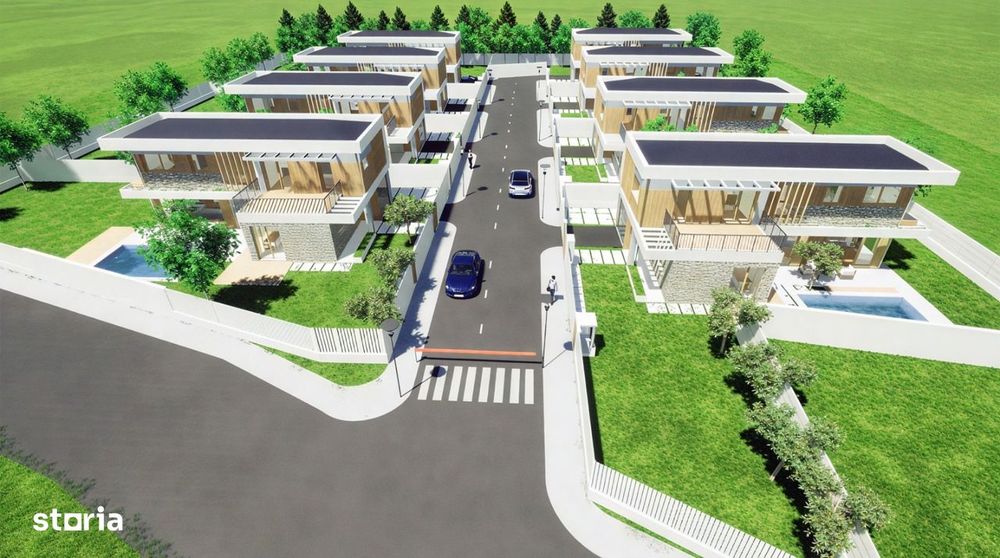 Vila Exclusiva cu Gradina si piscina Individuala ,direct Dezvoltator