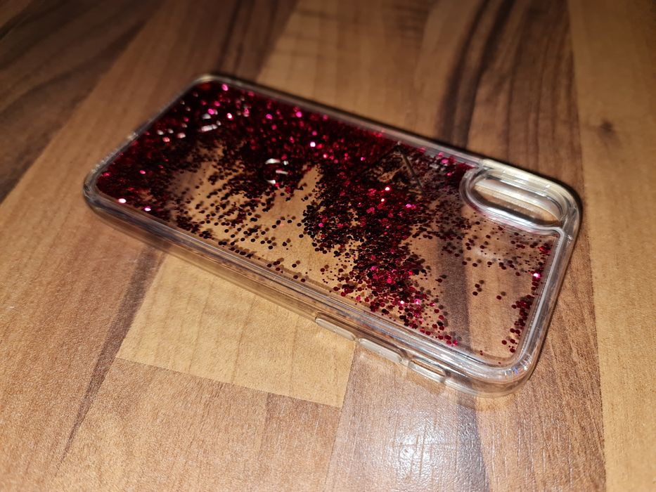 Husa originala Guess Liquid Glitter Case Apple iPhone X iPhone Xs