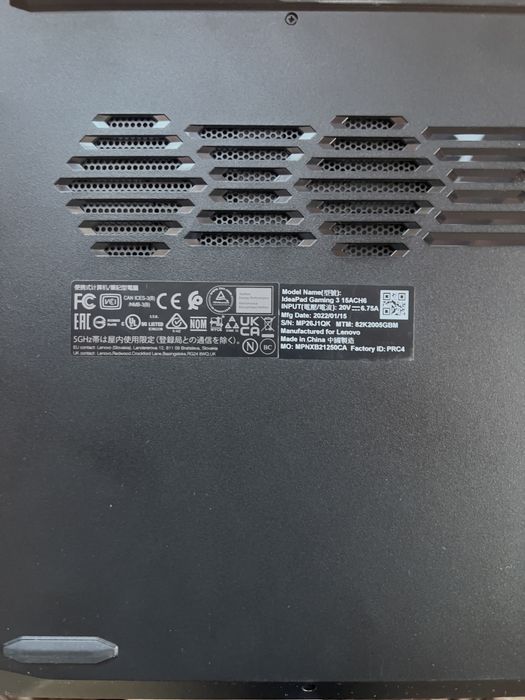 Lenovo IdeaPad Gaming 3 – Ryzen 7 5800H / GTX 1650 / 16GB RAM