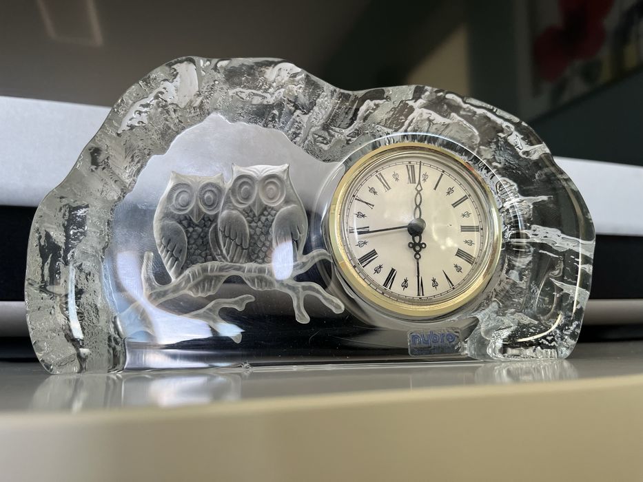 Nybro Sweden Стъклен часовник